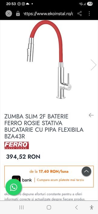 Baterie bucatarie nou