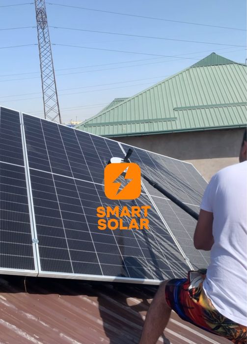 Мойка солнечных панелей , профилактика , востановление станций !