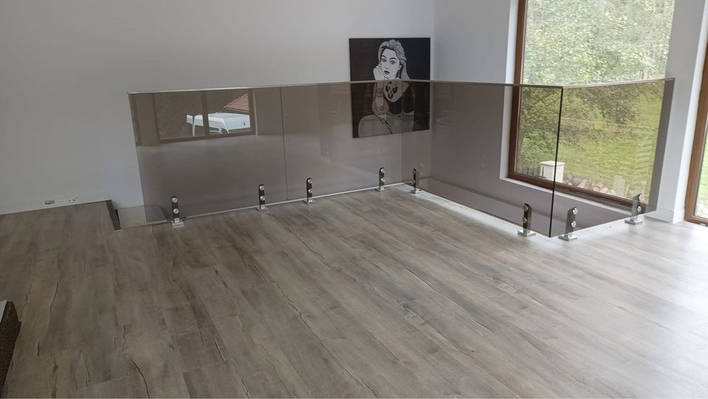 Balustrade din sticla si inox