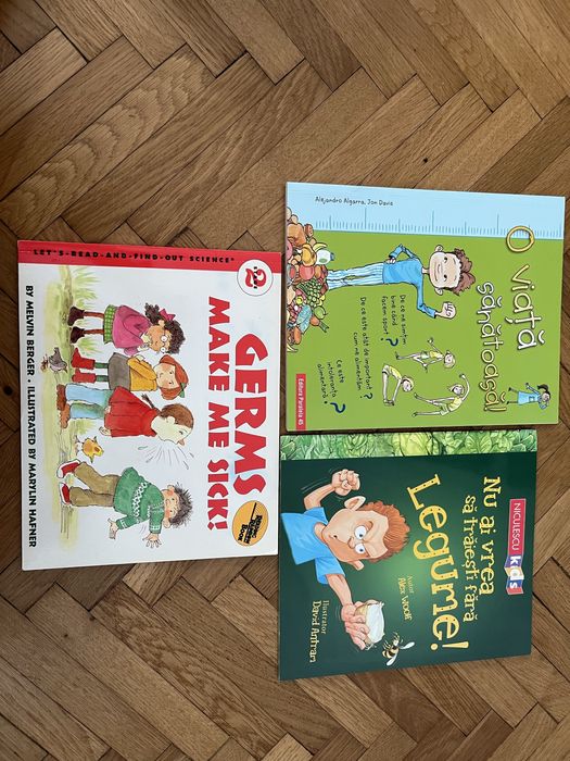 Set 3 Cărți educative și amuzante pentru copii – despre sănătate