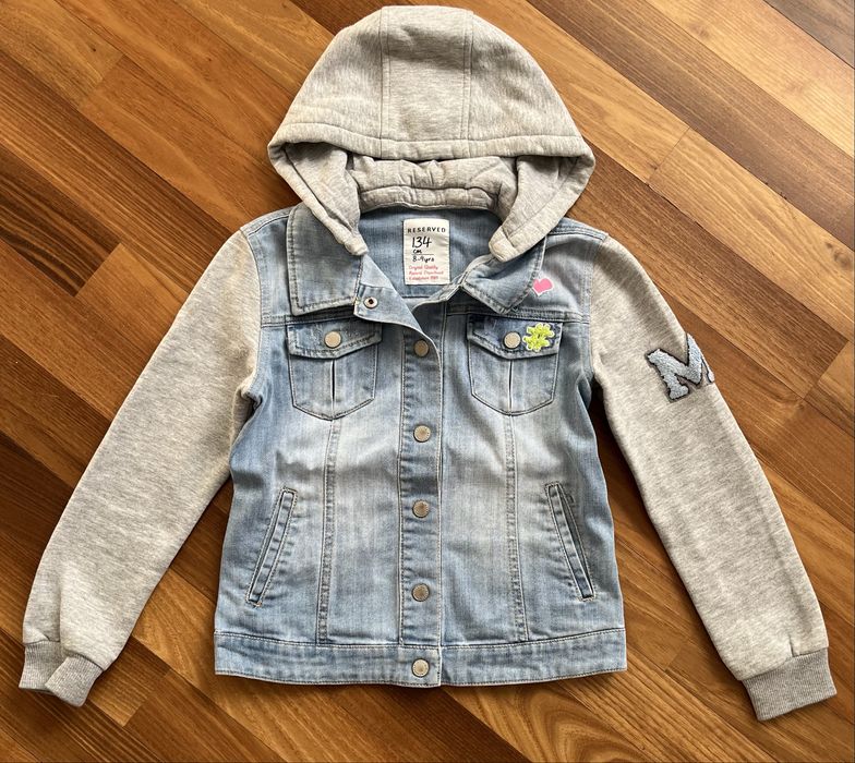Geaca denim, Reserved, fete varsta 8-9 ani /134 cm