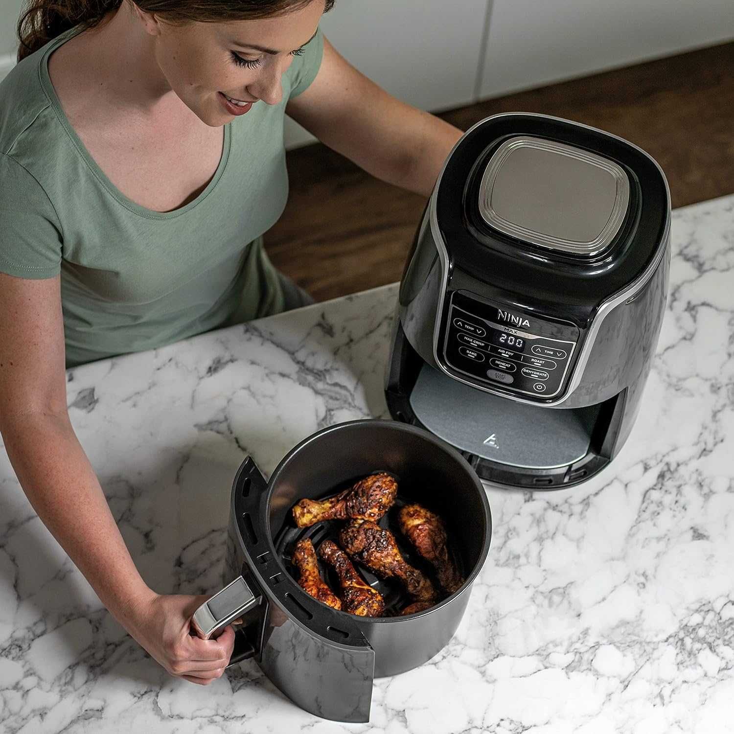 Фритюрник с горещ въздух Ninja Air Fryer Max 5.2L (AF160EU) 6в1 1750W