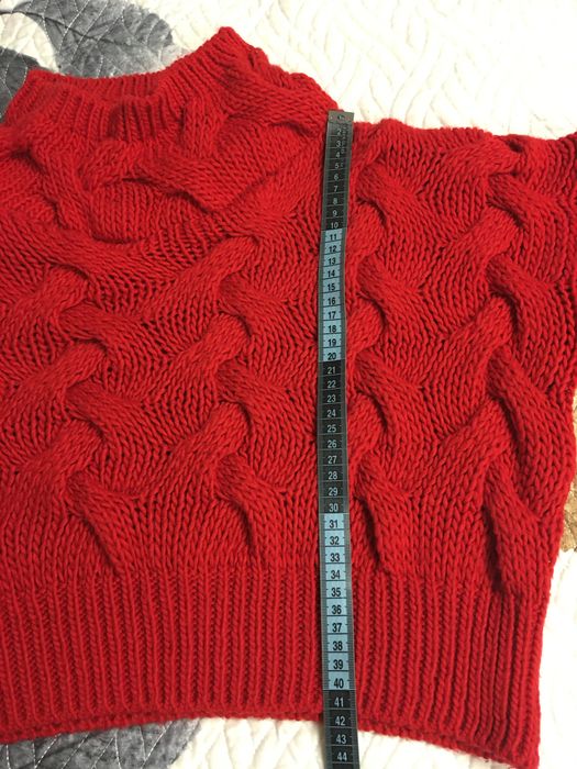 Pulover tricotat oversize cu guler