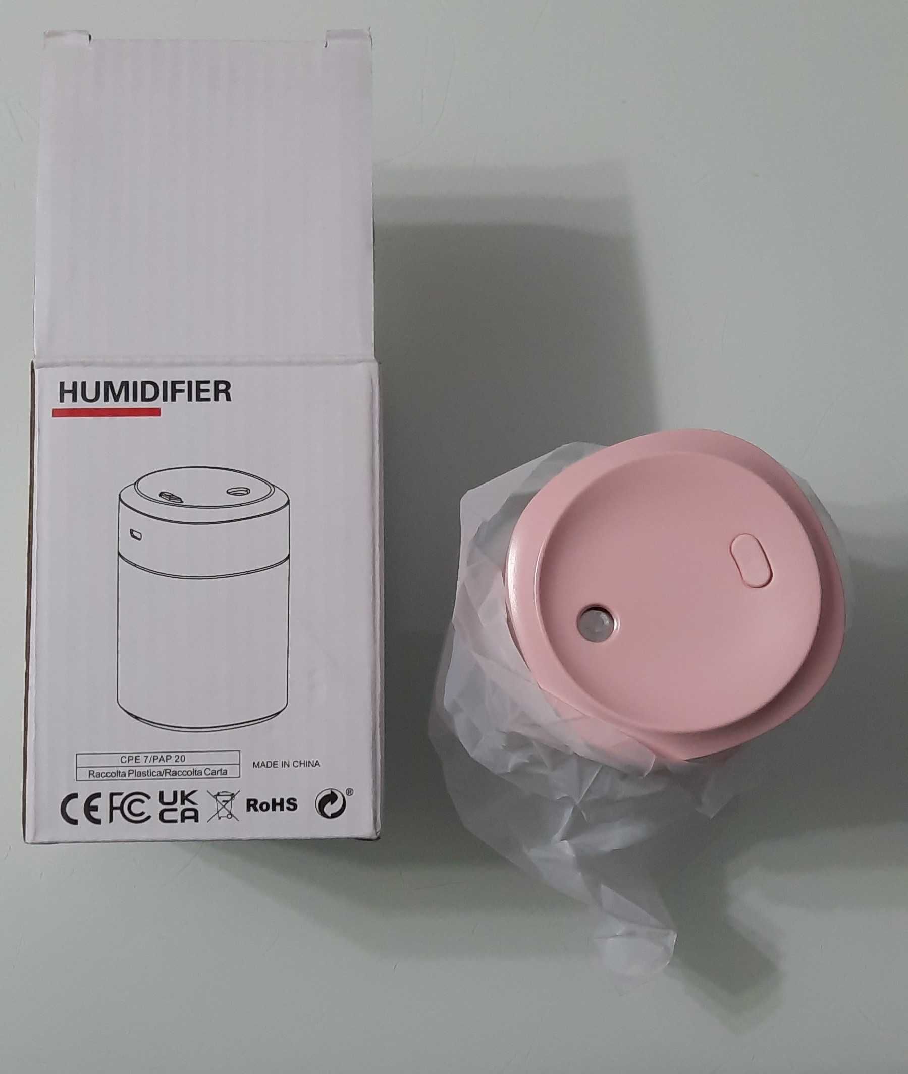 Umidificator cu difuzor aromaterapie, lumini LED,camera si masina auto