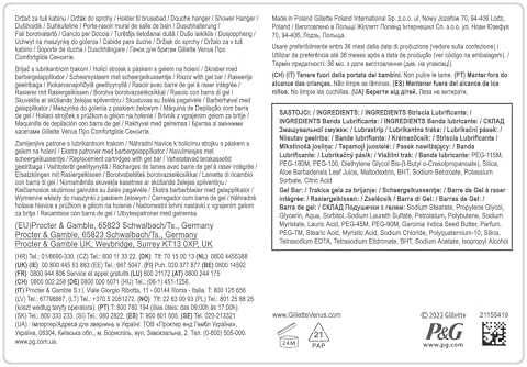 Venus самобръсначка Gillettе остриета + метална дръжка + душ поставка