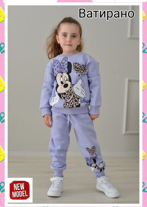 Детски памучни , ватирани комплекти за момиченце - няколко цвята - 32