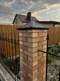 Колпак парапеты на забор на столб из кирпича или блока