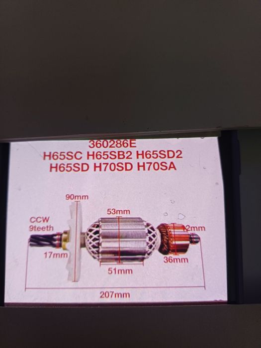 Rotor Hitachi-picamer