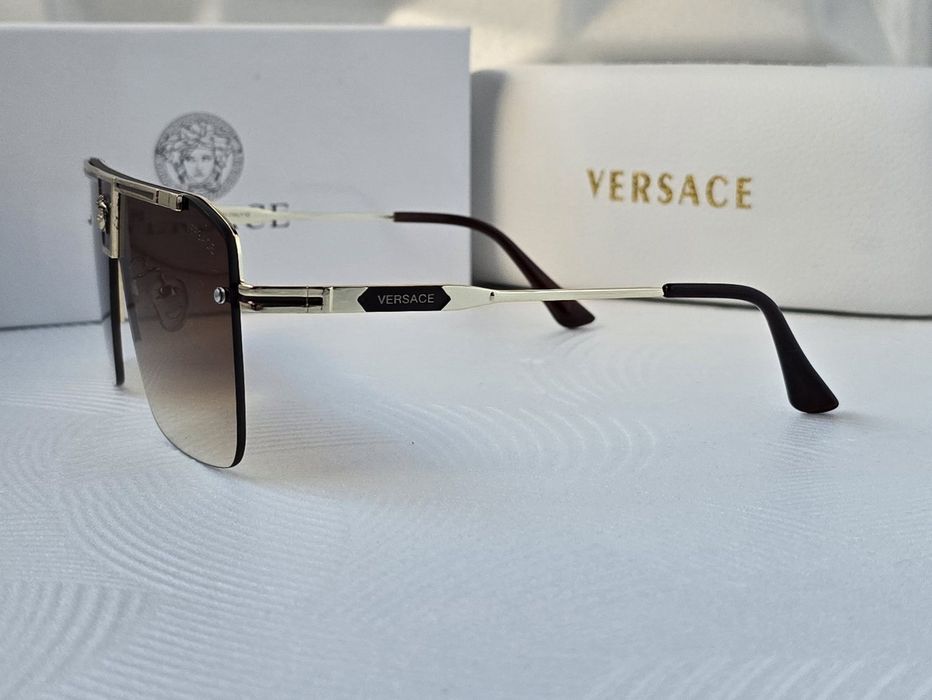 Мъжки слънчеви очила маска кафеви