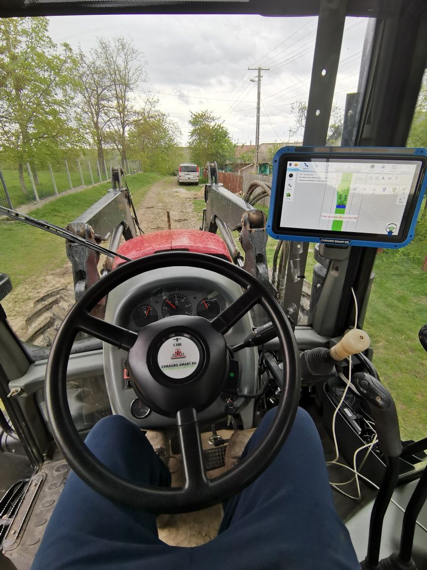 Sistem ghidare automată cu precizie de 2.5 cm GPS Tractor.