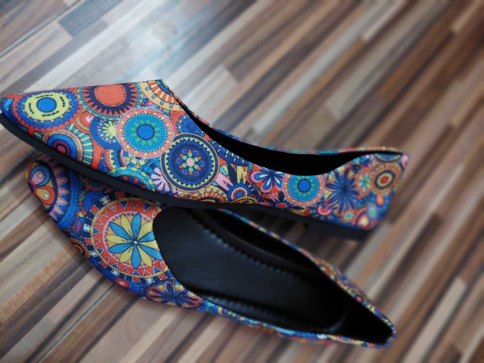 Pantofi casual motiv oriental