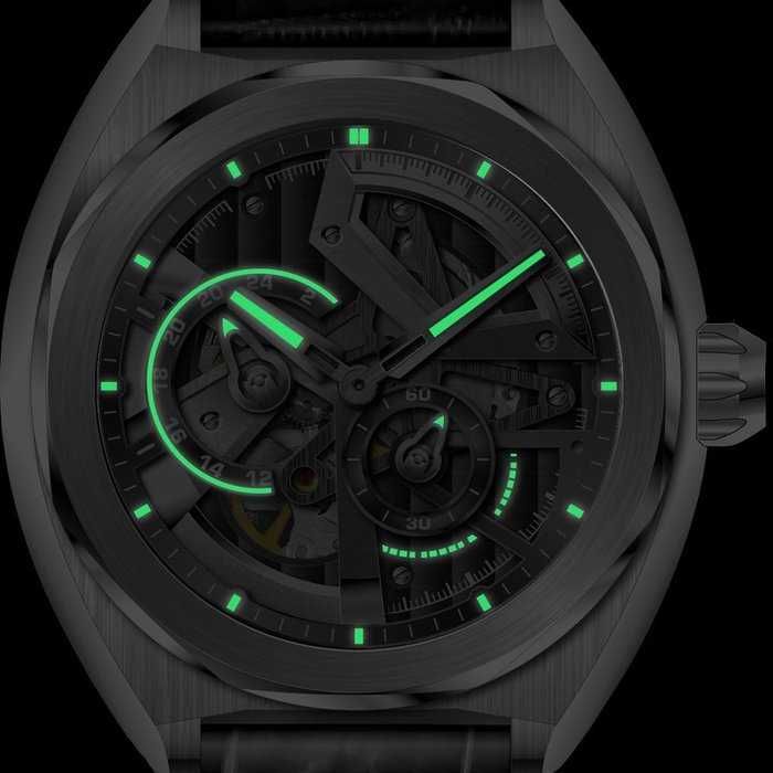 Ceas automatic barbatesc SWISSORA Autonomous, skeleton, 43mm, nou