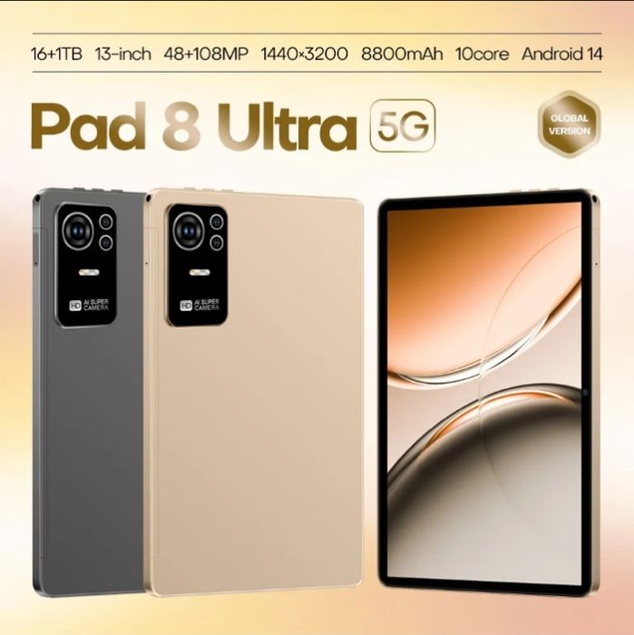 Pad 8 Ultra – 108MP Kamera, 16GB RAM, 1TB Xotira | Aksiya!
