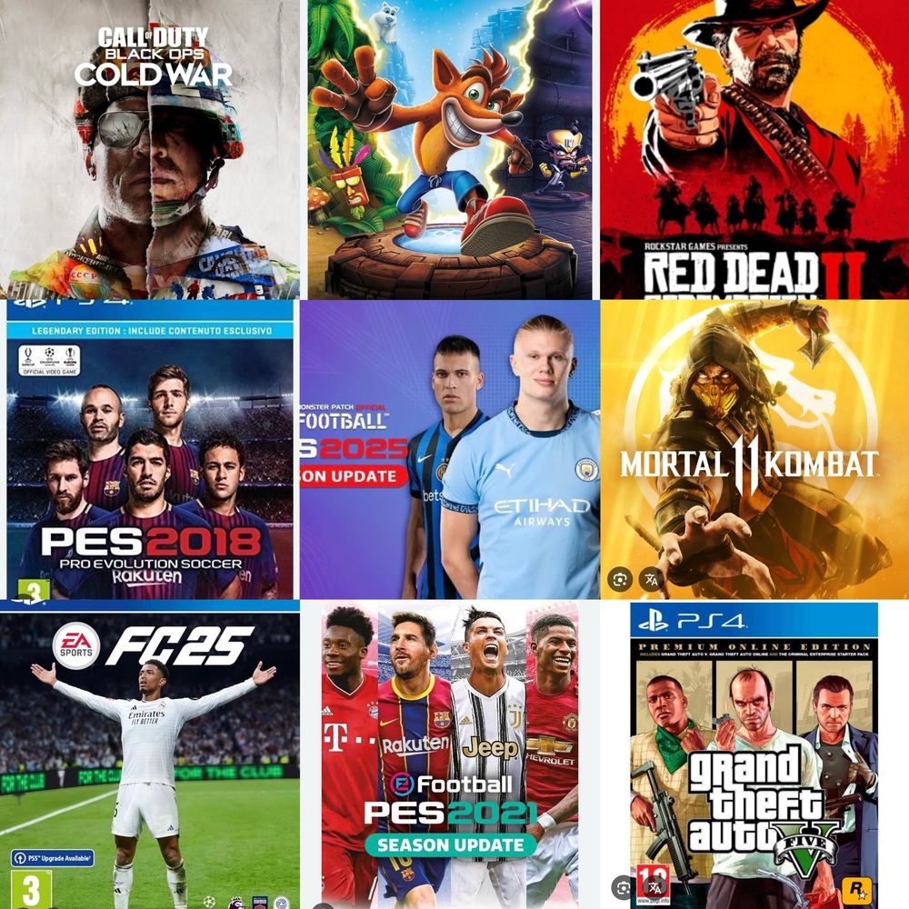 Playstation 3 Va 4 uchun oyin yozish Yangi oyinlar Kaleksyasi