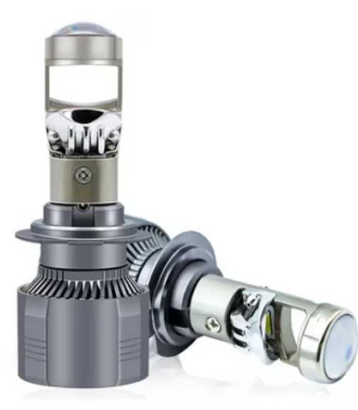 LED Крушки H7 с лупи,12-24v canbus  1 ГОДИНА ГАРАНЦИЯ