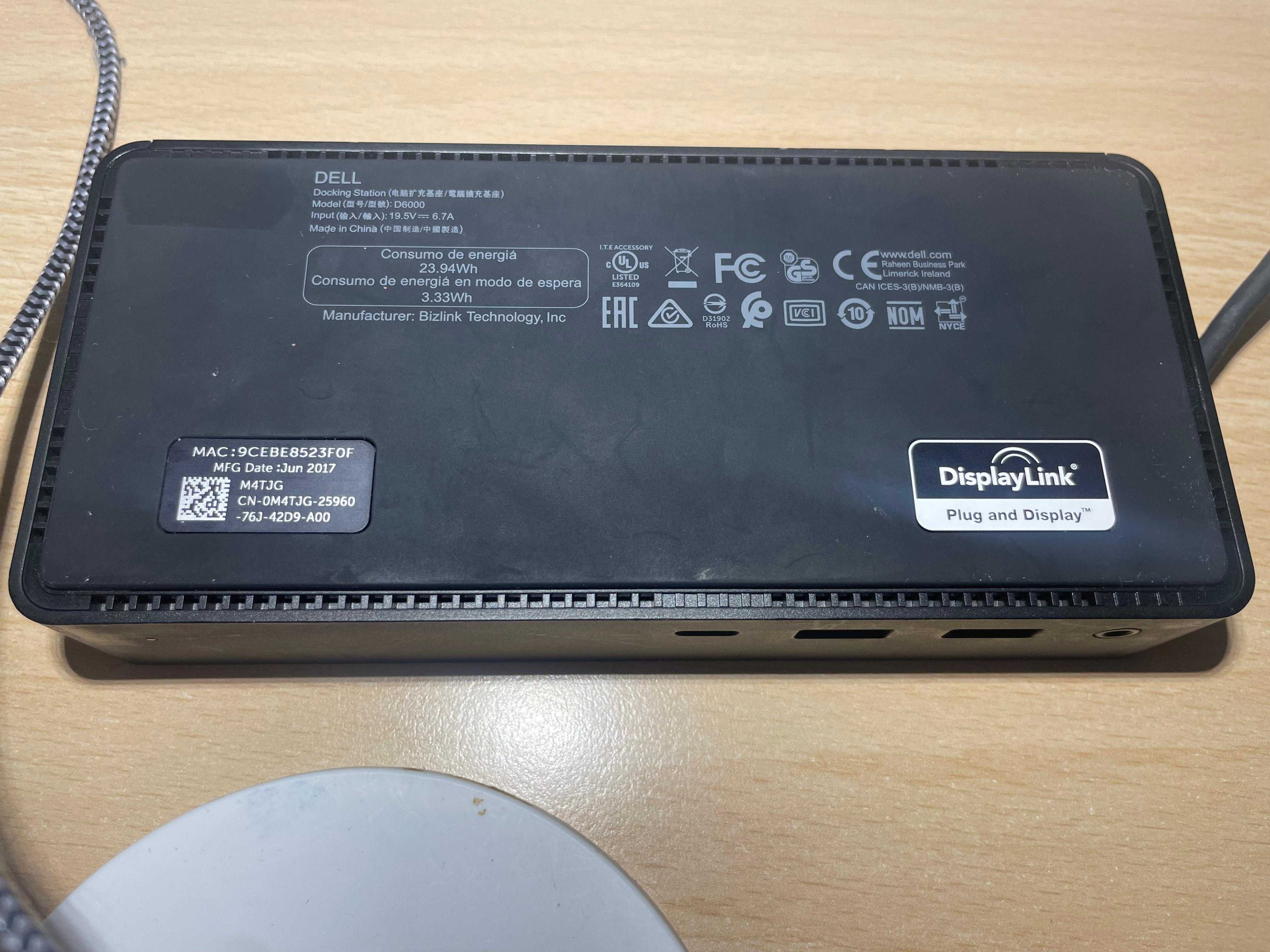 Dell D6000 Dock – Universal, USB-C & USB 3.0, 4K, Funcțional, Preț Bun
