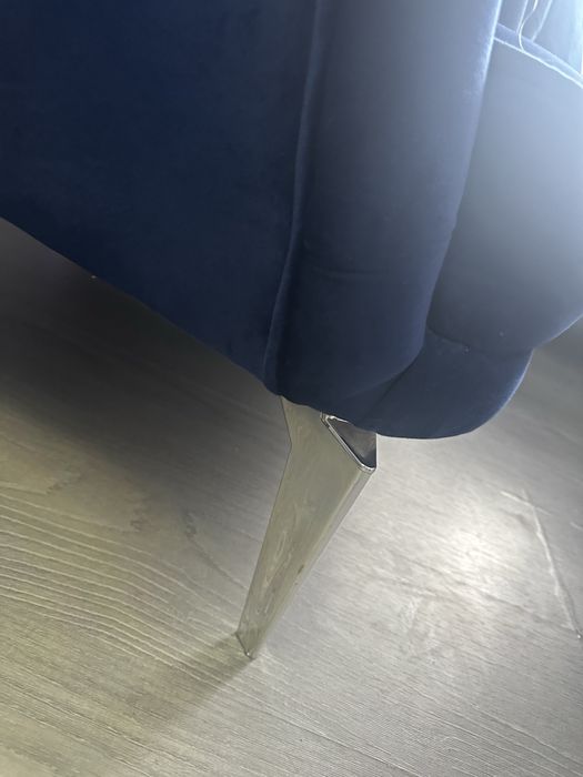 Set Canapea + 2 fotolii de catifea premium si picioare metalice