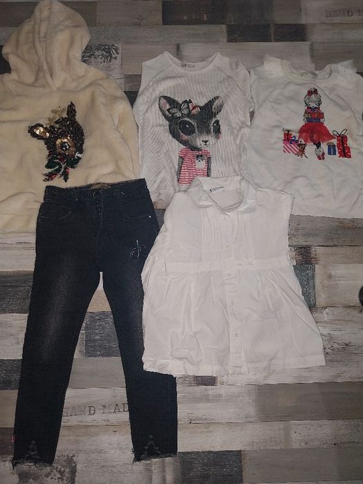 Лот за момиче/блузки дънки