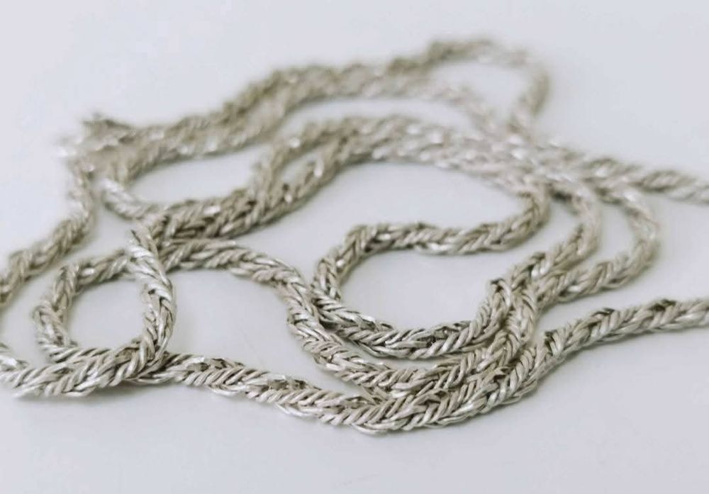 Vechi colier din argint de 830, model rasucit, Germania