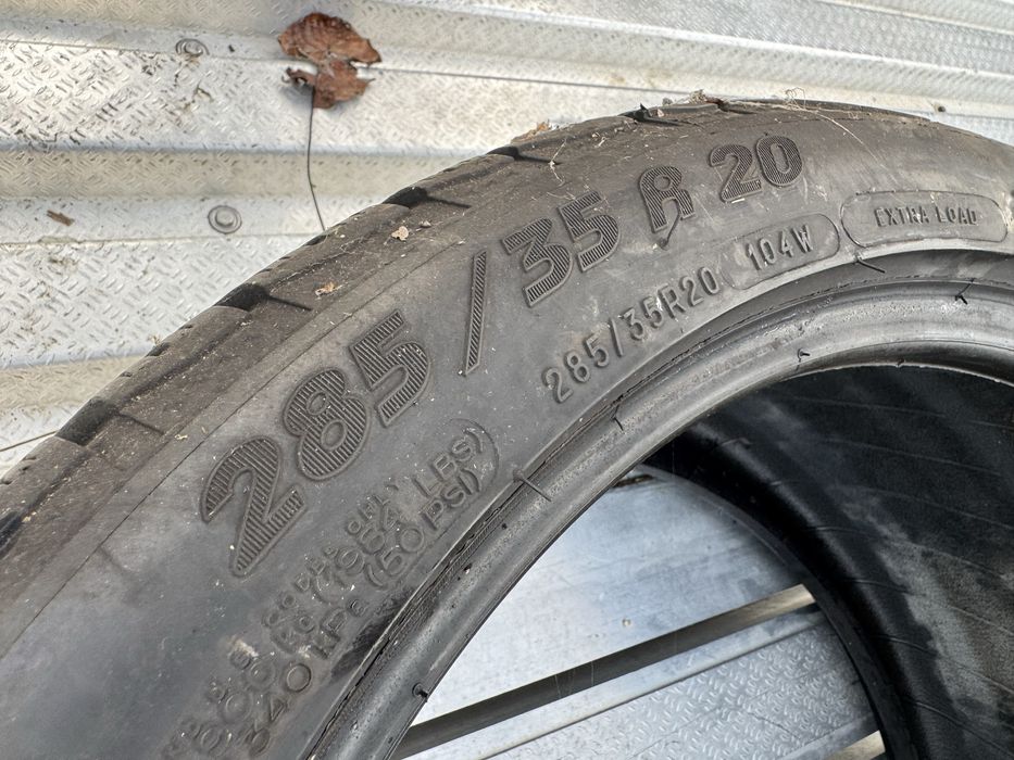 285 35 20 Michelin Pilot Sport M+S iarna