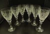 Set 6 pahare din cristal fabricate in BELARUS, pentru vin, lichior