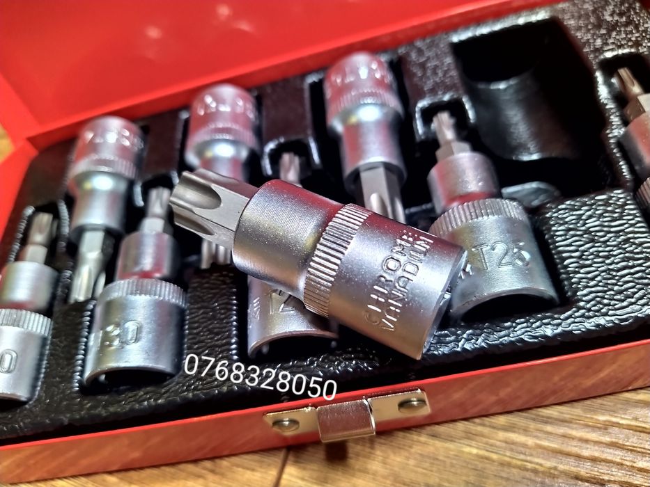 Trusa chei tubulare cu torx 9 piese TX 20-60