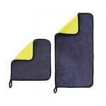 Set de 2 lavete din microfibra pentru curatarea auto 30x30 si 30x60 cm