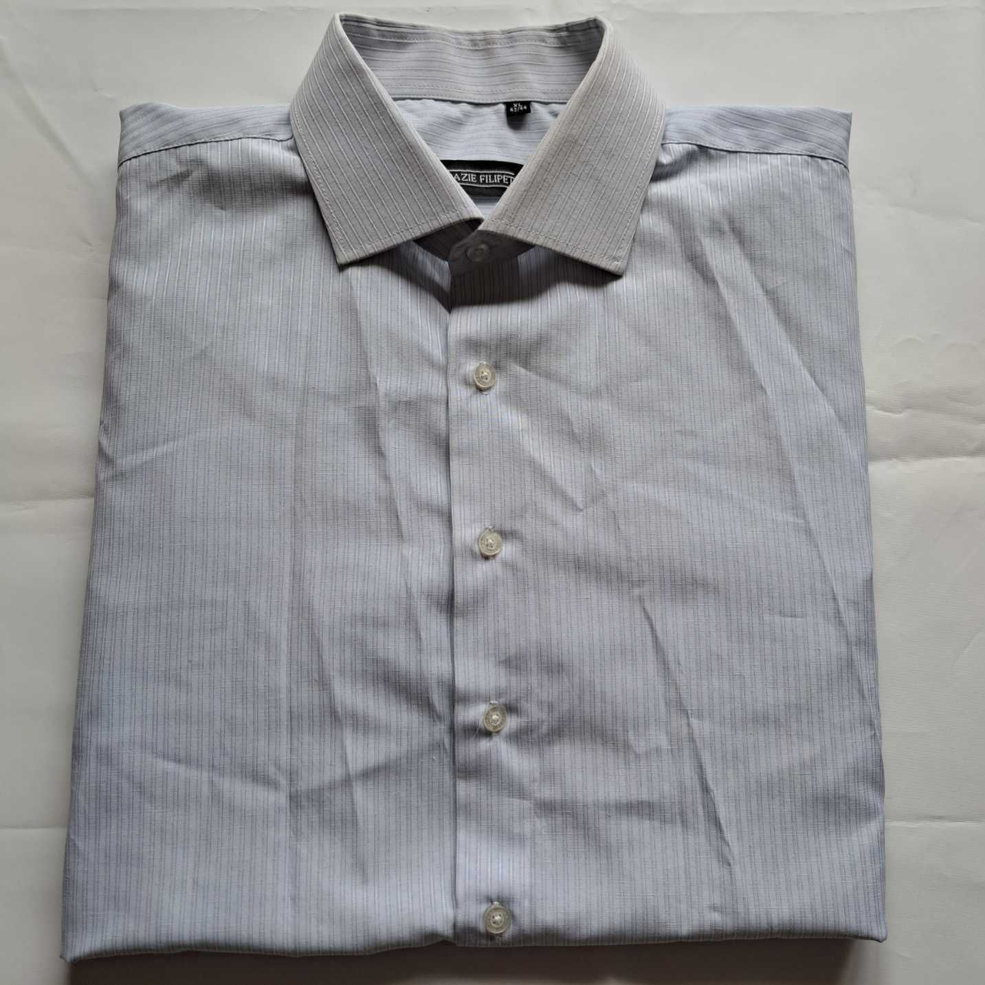 Cămașă Barbati Grazie Filipeti, Classic Fit Bleu În Dungi, XL