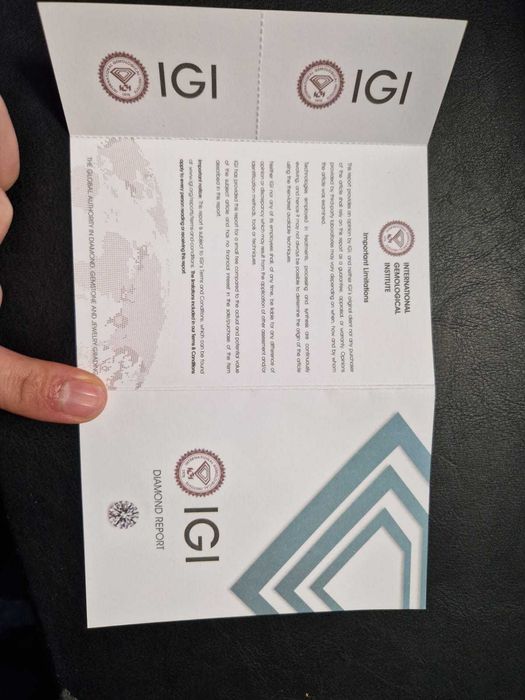 Diamant Certificat IGI 0.80 Ct SIGILAT