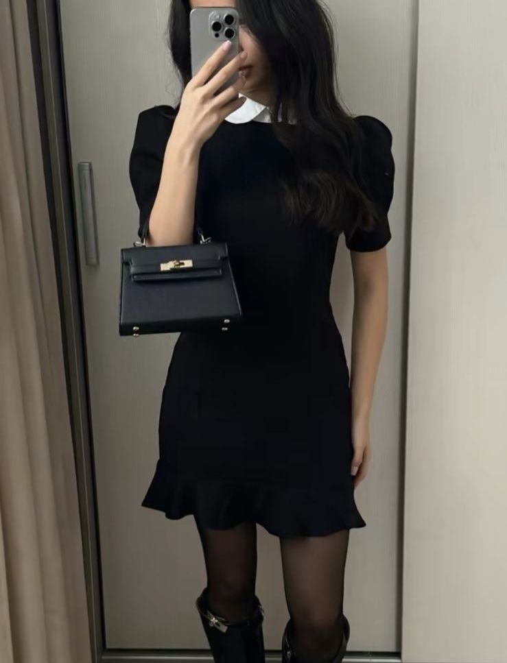 черное короткое платье. новое платье.