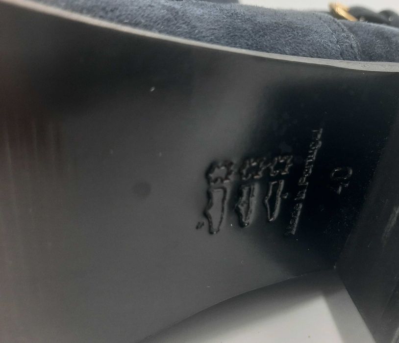 Botine lux MYSUELLY Paris noi handmade piele naturala integral 40