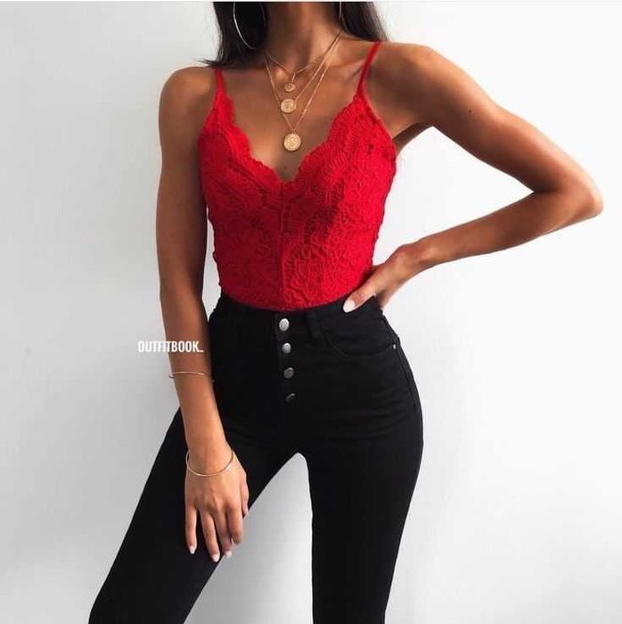 Blugi negri skinny talie inalta