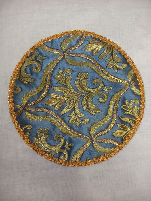 Подставка под горячее (круг, табак)