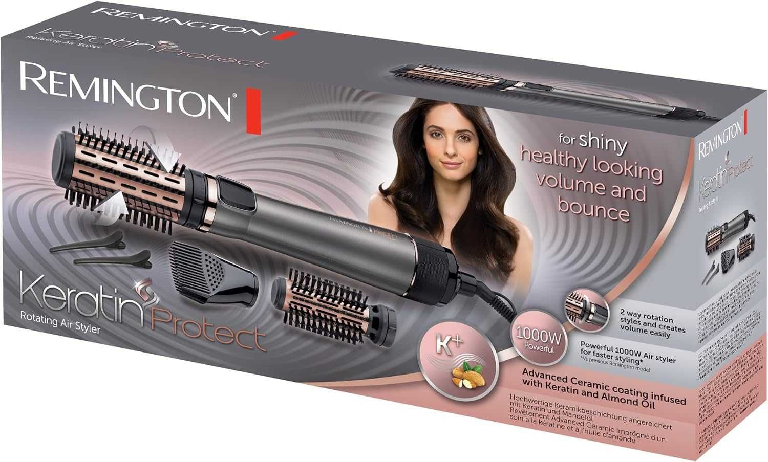 Въртяща четка за сушене на коса Remington Rotating Air Styler (AS8811)