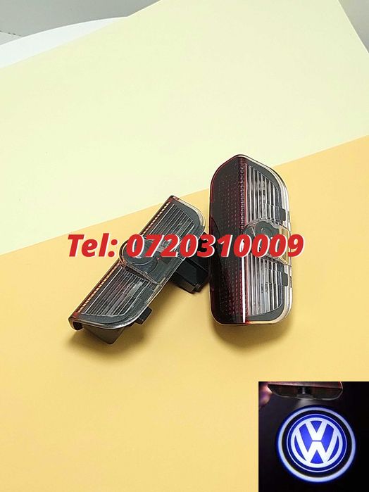 Set Proiectoare Portiere Led Logo Holograma Vw Sharan Tiguan Passat