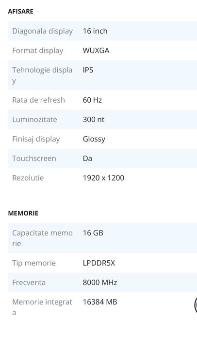 Laptop lenovo ideapad 5 2 in 1 , procesor intel core ultra 5