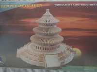 Puzzle 3D lemn kit construcție templu
