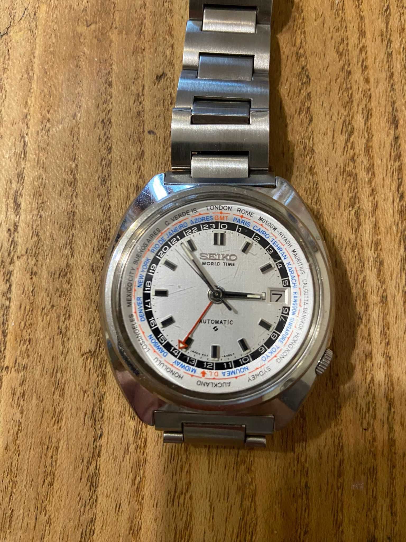 Seiko world time 6117