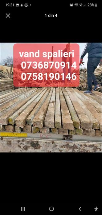 Vând spalieri de vie
