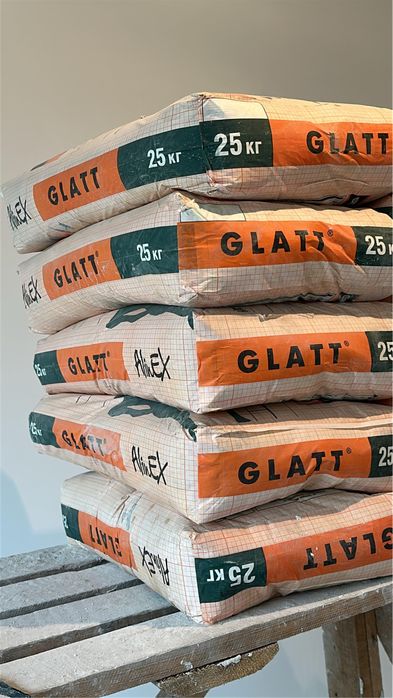 гипсовая шпатлевка AlinEX GLATT в мешках по 25 кг