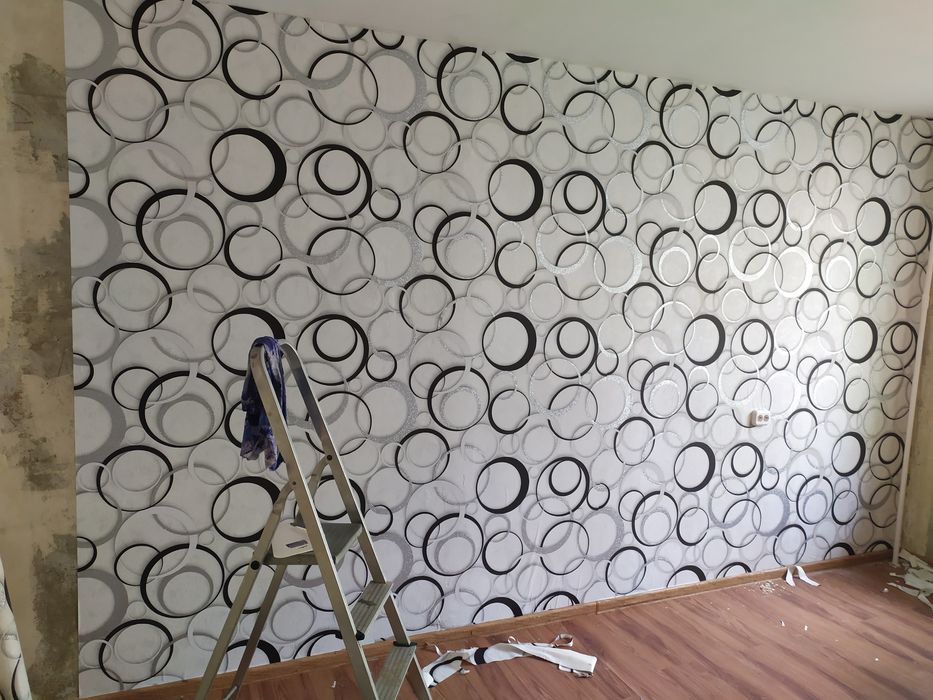 поклейка обоев/Oboy yopishtiramiz