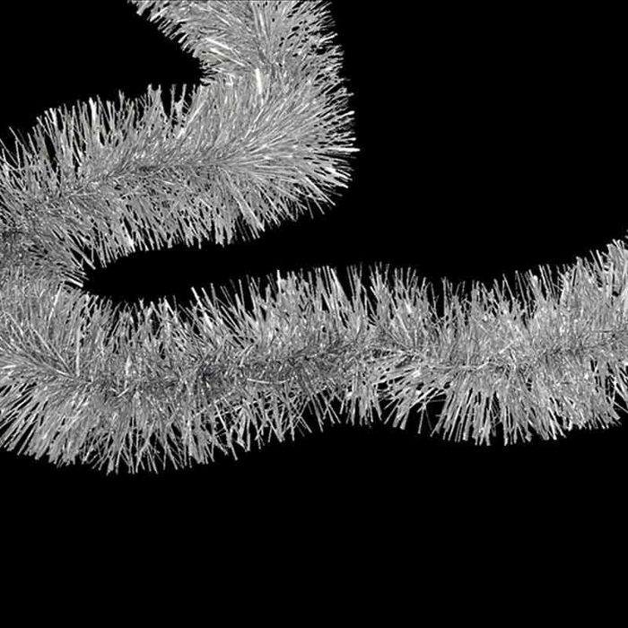 Коледна декоративна гирлянда 2 м, сребриста