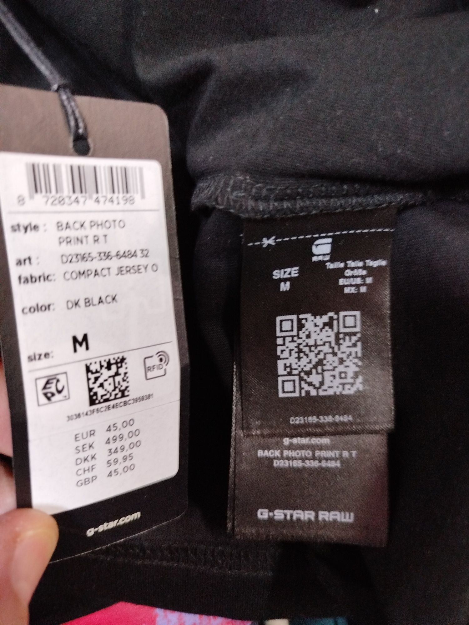 Оригинална НОВА тениска G-Star Raw Photo Print S M L мъжка