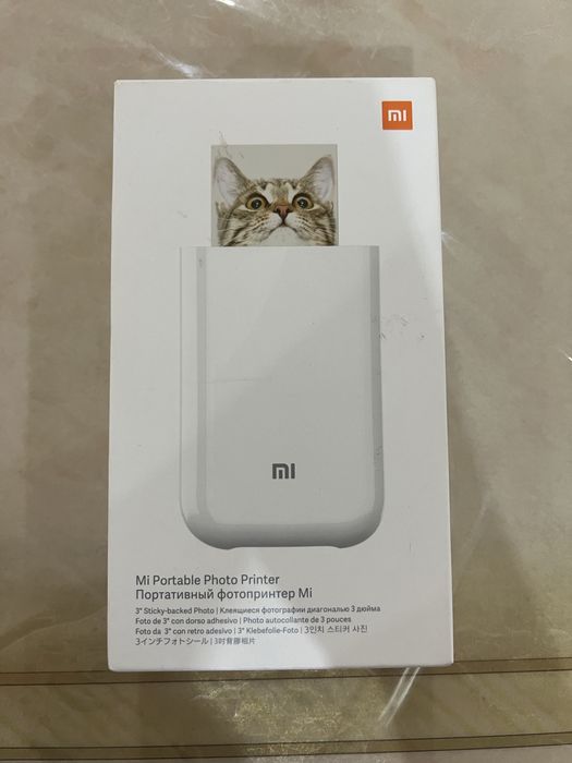 Фотопринтер, Xiaomi Mi! Новый! Подарили как подарок не использованный!