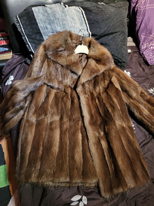 Късо палто от естествена кожа