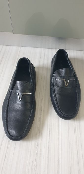 Versace Collection Leather / 43 - 27.5см ОРИГИНАЛ! Мокасини Ест. Кожа