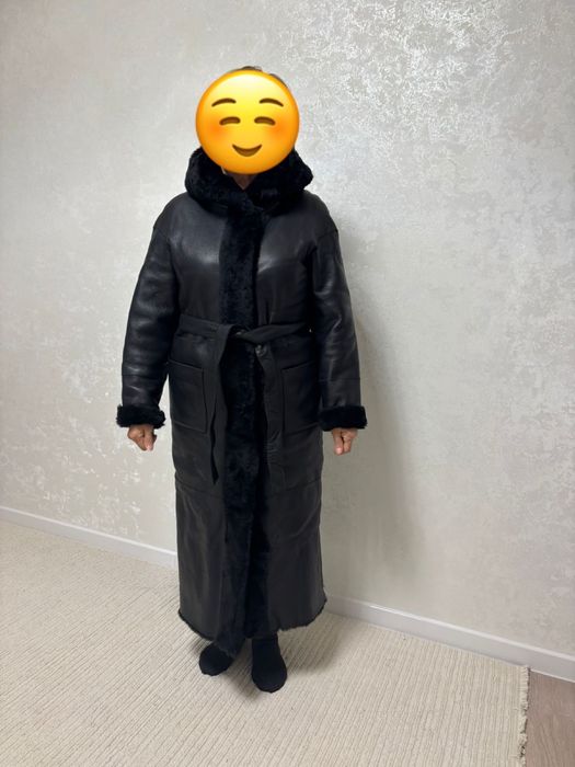 Дубленка натуральная двухсторонняя. Размер 46