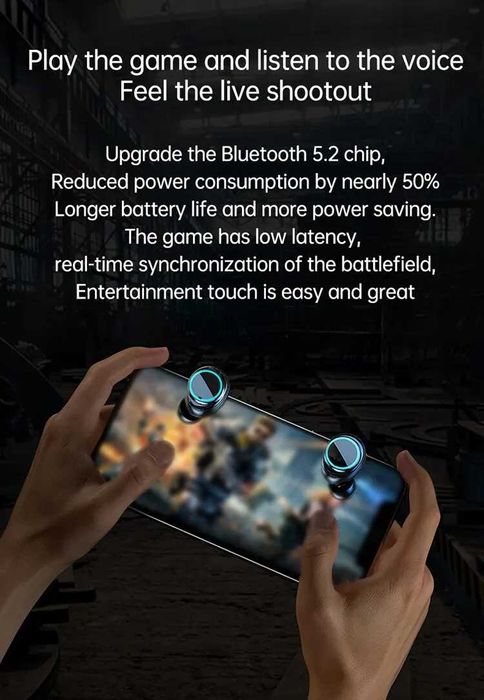 М25 Безжични водоустойчиви гейминг слушалки