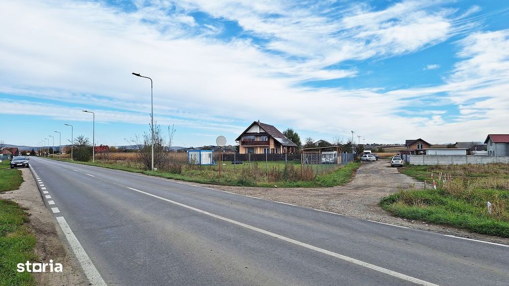 Teren intravilan Bod, 998mp la drum judetean, ingradit.