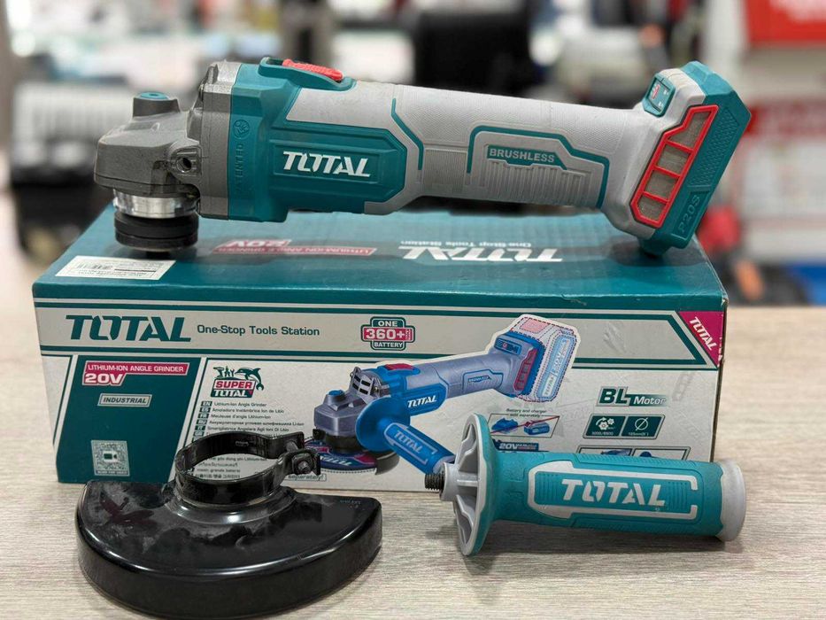 Акумулаторен ъглошлайф TOTAL Industrial 20V